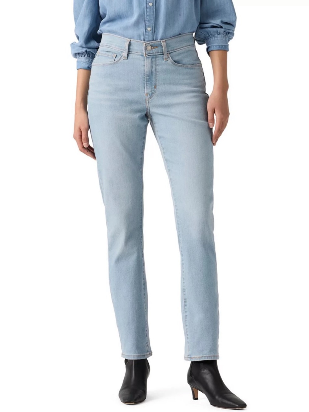 Levi’s Light Wash classic Straight-leg  Jeans - Women size 32w 28L (us size 14)